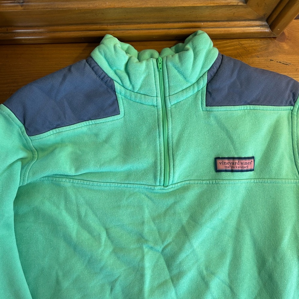 Vineyard Vines Teal and Navy Pullover